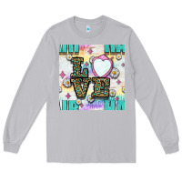 Moon Dust Leopard Love Hair And Mirror With Daisy Seamless Pattern Bbs Long Sleeve Tee - BundleAndBundleShop