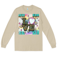 Leopard Love Hair And Mirror With Daisy Seamless Pattern Bbs Long Sleeve Tee | Teevron