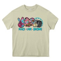 Mossy peace love racing Heavy Core Tee - AdoDesignShop