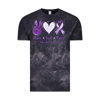 Peace Love Cure Testicular Cancer Vintage Tee | Teevron