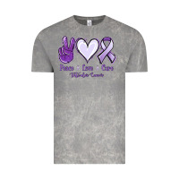 Cloud Rock Peace love cure Testicular Cancer Vintage Tee - NancyCooperArtShop