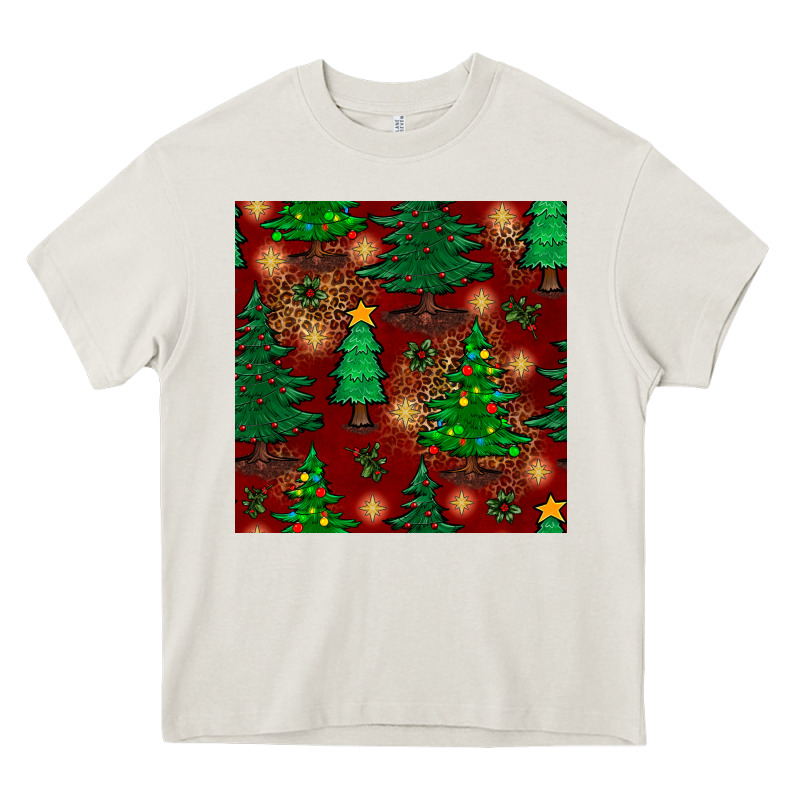 Christmas Trees Seamless Pattern Heavy Core Tee by BundleAndBundleShop | Teevron