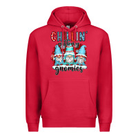 Cardinal chillin with my gnomies Premium Hoodie - CowGirlArtShop