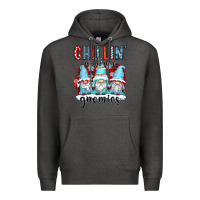 Charcoal Heather chillin with my gnomies Premium Hoodie - CowGirlArtShop