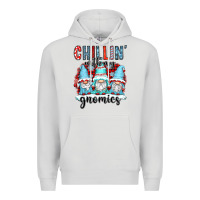 Dove Grey chillin with my gnomies Premium Hoodie - CowGirlArtShop