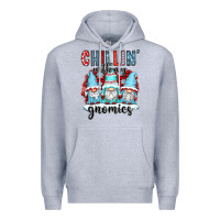 Heather Grey chillin with my gnomies Premium Hoodie - CowGirlArtShop