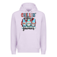 Lilac chillin with my gnomies Premium Hoodie - CowGirlArtShop