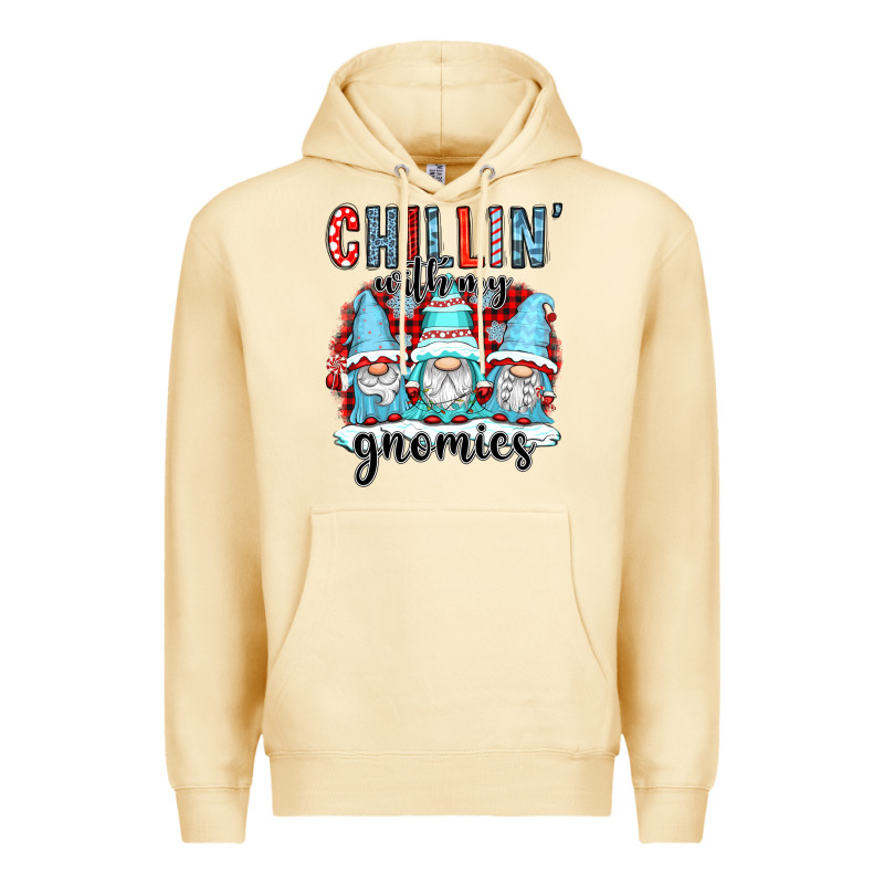 Chillin With My Gnomies Premium Hoodie by CowGirlArtShop | Teevron