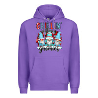 Purple chillin with my gnomies Premium Hoodie - CowGirlArtShop