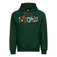 Forest Green She Is Strong Proverbs 31 25 Urban Hoodie - FaDigitalArtStudio