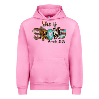 Fuchsia Pink She Is Strong Proverbs 31 25 Urban Hoodie - FaDigitalArtStudio