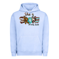 Pigment Grape Ice She Is Strong Proverbs 31 25 Urban Hoodie - FaDigitalArtStudio