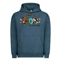 Pigment Midnight Navy She Is Strong Proverbs 31 25 Urban Hoodie - FaDigitalArtStudio