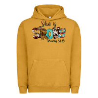 Pigment Peanut Butter She Is Strong Proverbs 31 25 Urban Hoodie - FaDigitalArtStudio