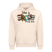 Sandshell She Is Strong Proverbs 31 25 Urban Hoodie - FaDigitalArtStudio