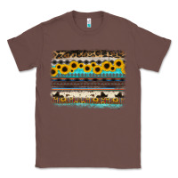 Chestnut sunflower aztec serape cowhide background Classic Tee - RanaPortraitStore