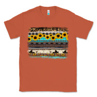 Copper sunflower aztec serape cowhide background Classic Tee - RanaPortraitStore