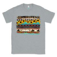 Heather Grey sunflower aztec serape cowhide background Classic Tee - RanaPortraitStore