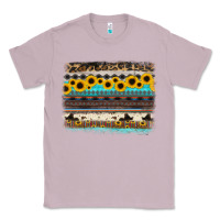 Lilac sunflower aztec serape cowhide background Classic Tee - RanaPortraitStore