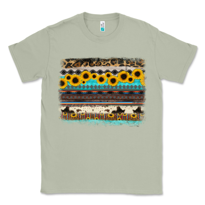 Sunflower Aztec Serape Cowhide Background Classic Tee by RanaPortraitStore | Teevron