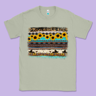 Sunflower Aztec Serape Cowhide Background Classic Tee Designed By Ranaportraitstore
