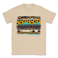 Mushroom sunflower aztec serape cowhide background Classic Tee - RanaPortraitStore