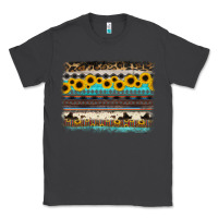 Smoke sunflower aztec serape cowhide background Classic Tee - RanaPortraitStore
