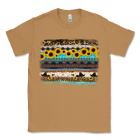 Toasted Coconut sunflower aztec serape cowhide background Classic Tee - RanaPortraitStore