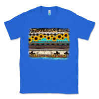 True Royal sunflower aztec serape cowhide background Classic Tee - RanaPortraitStore