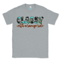 Heather Grey classy with a savage side Classic Tee - JahusDesignShop
