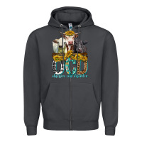Smoke Obsessive Cow Disorder with Cows Zipper Hoodie - texasbilliewilder