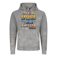 Cloud Rock god is my refuge and my fortress under his wings Vintage Hoodie - MaliasSmallBusiness