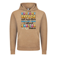 God Is My Refuge And My Fortress Under His Wings Vintage Hoodie | Teevron