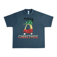 Midnight Navy merry christmas kids car Urban Heavy Tee - MaliasSmallBusiness
