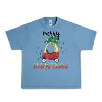 Pebble Blue merry christmas kids car Urban Heavy Tee - MaliasSmallBusiness