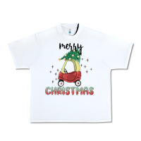 White merry christmas kids car Urban Heavy Tee - MaliasSmallBusiness