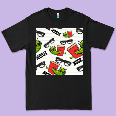 Bookworm Seamless Pattern Premium Tee Designed By Bundleandbundleshop