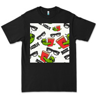 Black bookworm seamless pattern Premium Tee - BundleAndBundleShop