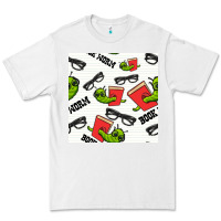 White bookworm seamless pattern Premium Tee - BundleAndBundleShop