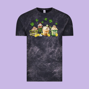 Patricks Day Coffee Vintage Tee Designed By Maliassmallbusiness
