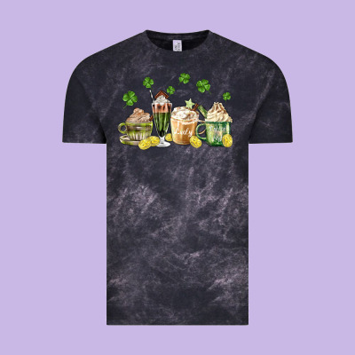 Patricks Day Coffee Vintage Tee Designed By Maliassmallbusiness