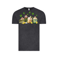 Vintage Black patricks day coffee Vintage Tee - MaliasSmallBusiness