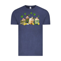 Vintage Denim patricks day coffee Vintage Tee - MaliasSmallBusiness