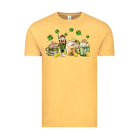 Vintage Mustard patricks day coffee Vintage Tee - MaliasSmallBusiness