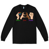 Black Peace Love Pride Long Sleeve Tee - BundleAndBundleShop