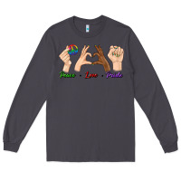 Smoke Peace Love Pride Long Sleeve Tee - BundleAndBundleShop