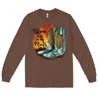 Chestnut Blame It All On My Roots Long Sleeve Tee - JahusDesignShop