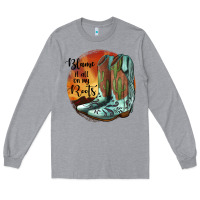 Heather Grey Blame It All On My Roots Long Sleeve Tee - JahusDesignShop