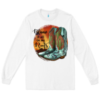 White Blame It All On My Roots Long Sleeve Tee - JahusDesignShop