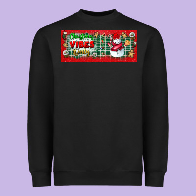 Christmas Vibes Only Heavyweight Sweatshirt Designed By Bundleandbundleshop